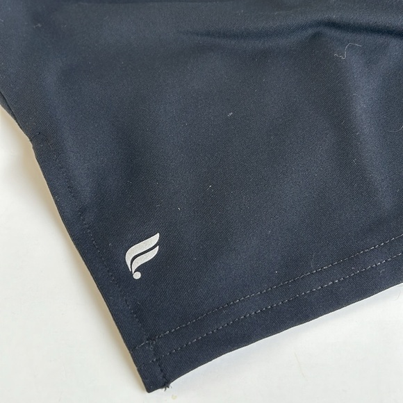 Fabletics black long ruched sleeve side slits sweatshirt hi lo - Picture 16 of 16